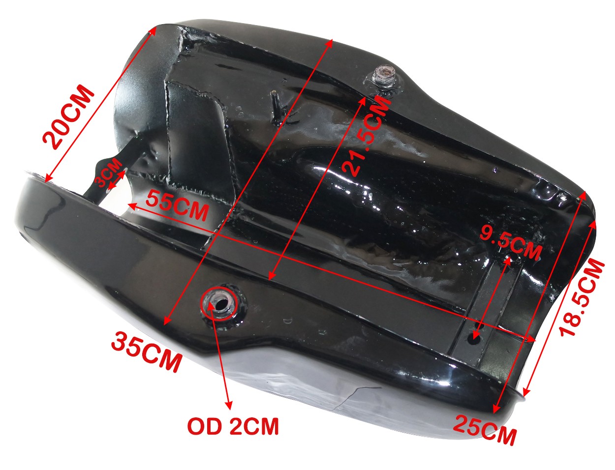 Petrol Fuel Tank Black With Grey Strip For BMW R100S R100CS R100RS R100RT