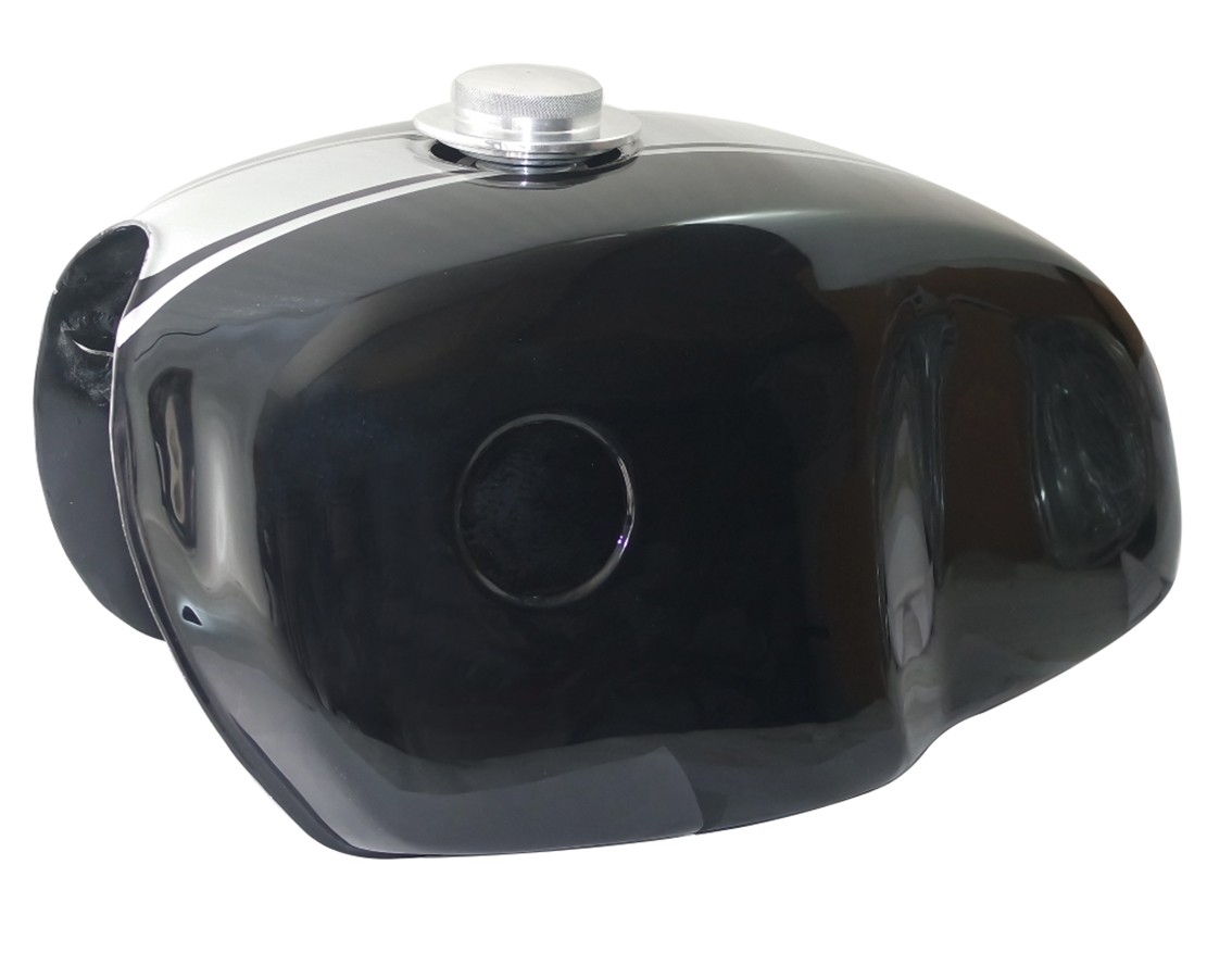 Petrol Fuel Tank Black With Grey Strip For BMW R100S R100CS R100RS R100RT