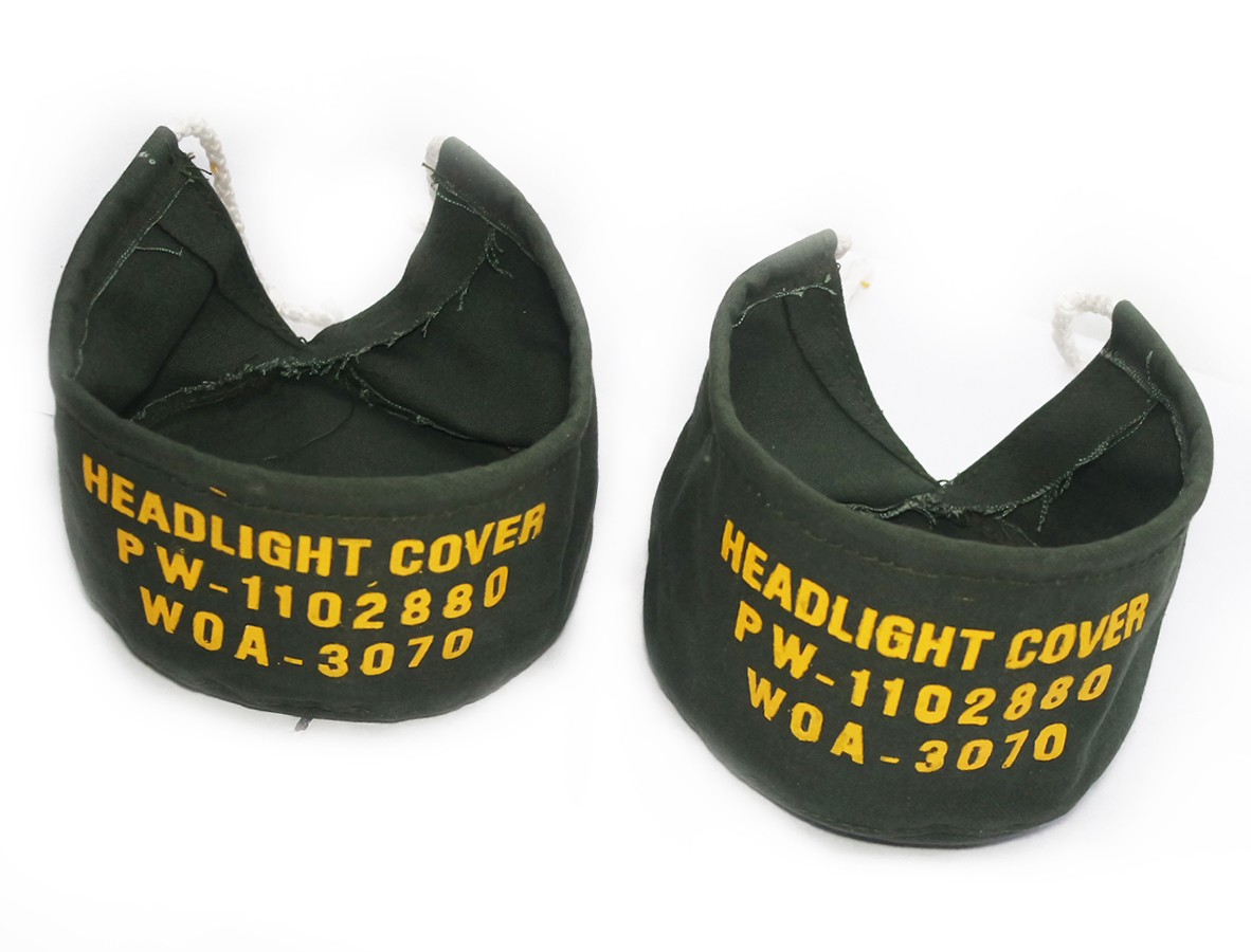 Front Headlight Cover Set of 2 Military Green For Willys Jeeps MB Ford Gpw