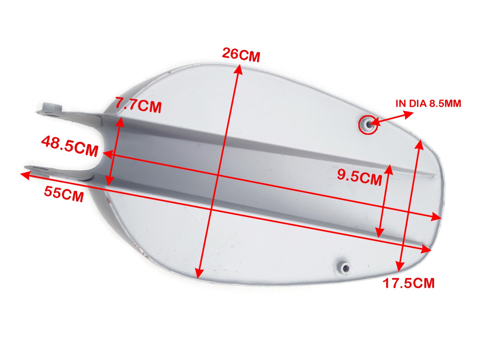 Petrol Fuel Tank Steel For Ducati 350cc Scrambler