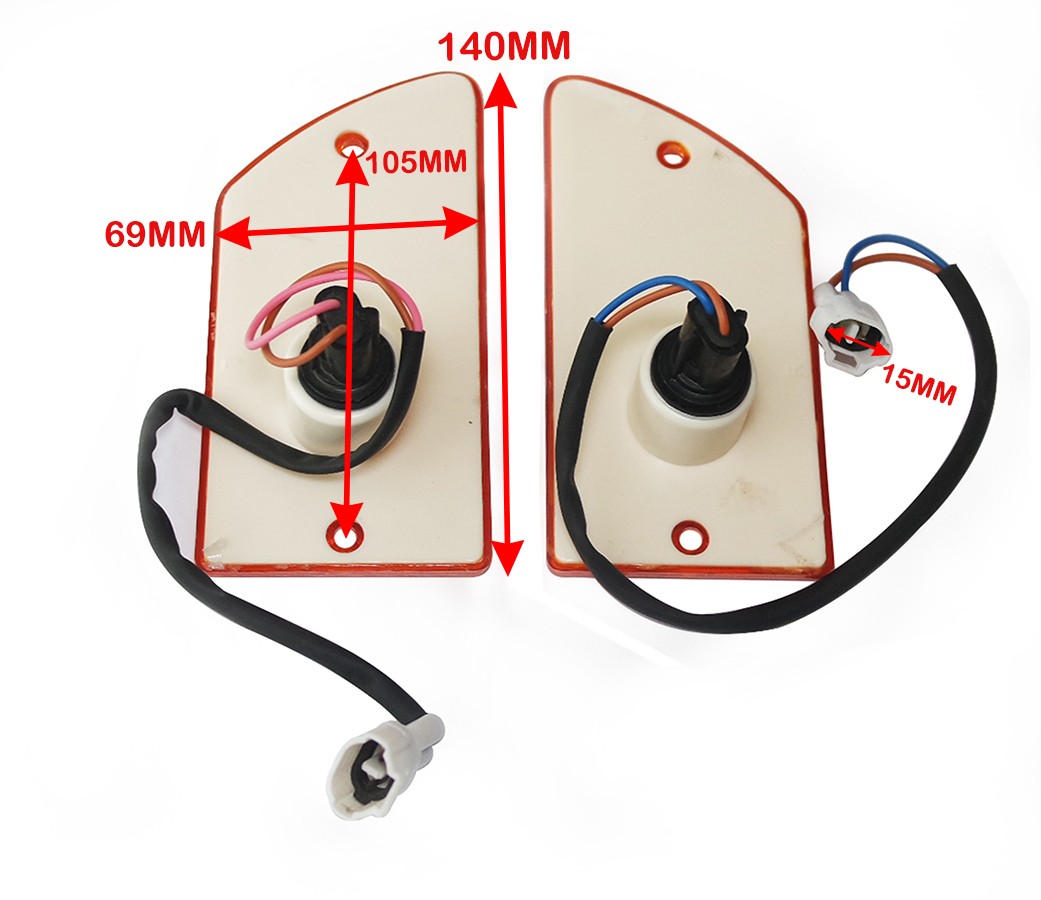 Turn Signal Side Indicator Lamp Light Set For Mahindra Bolero 0028355, 0028354