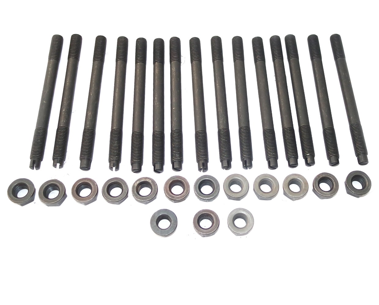 134 L Head Cylinder Head Stud & Nut Set for Willys Jeeps MB CJ2A CJ3A 1941-63