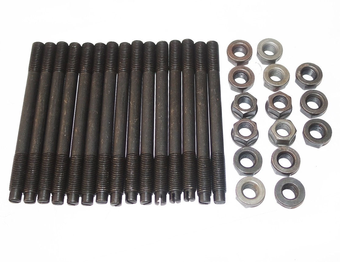 134 L Head Cylinder Head Stud & Nut Set for Willys Jeeps MB CJ2A CJ3A 1941-63