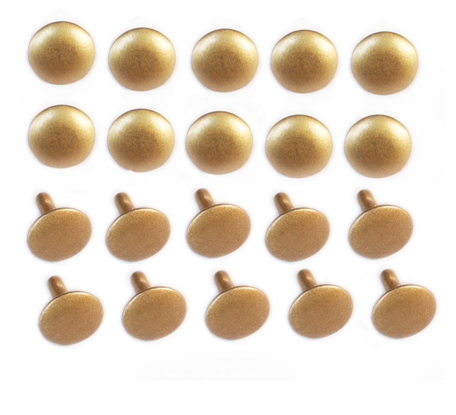 10 Sets Double Caps Studs Rivets for Bags Shoes Leathercraft