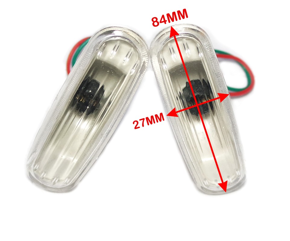 Turn Signal Side Indicator Lamp Set Clear Fits For Fiat Grande Punto 51942933