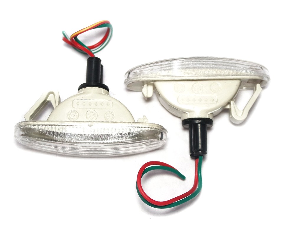 Turn Signal Side Indicator Lamp Set Clear Fits For Fiat Grande Punto 51942933