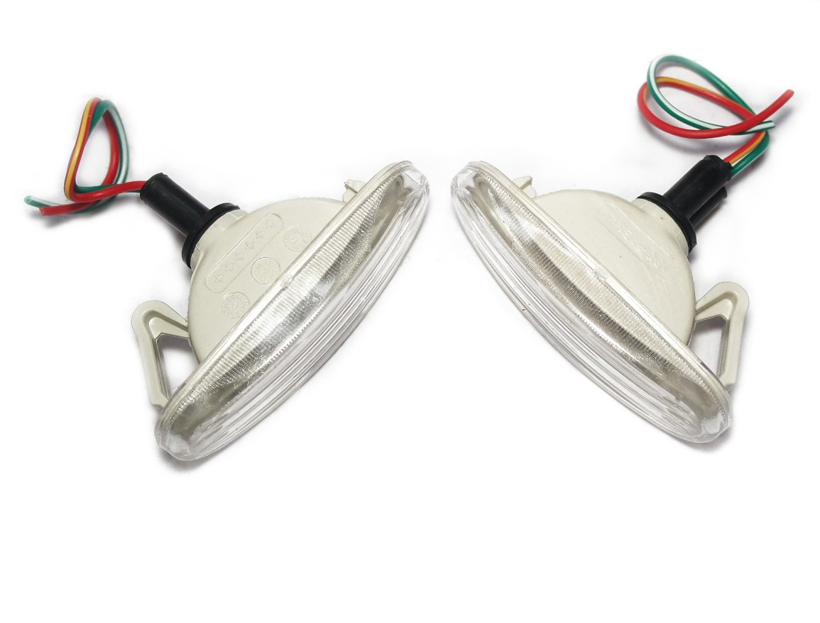 Turn Signal Side Indicator Lamp Set Clear Fits For Fiat Grande Punto 51942933