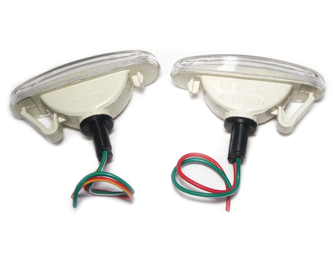 Turn Signal Side Indicator Lamp Set Clear Fits For Fiat Grande Punto 51942933