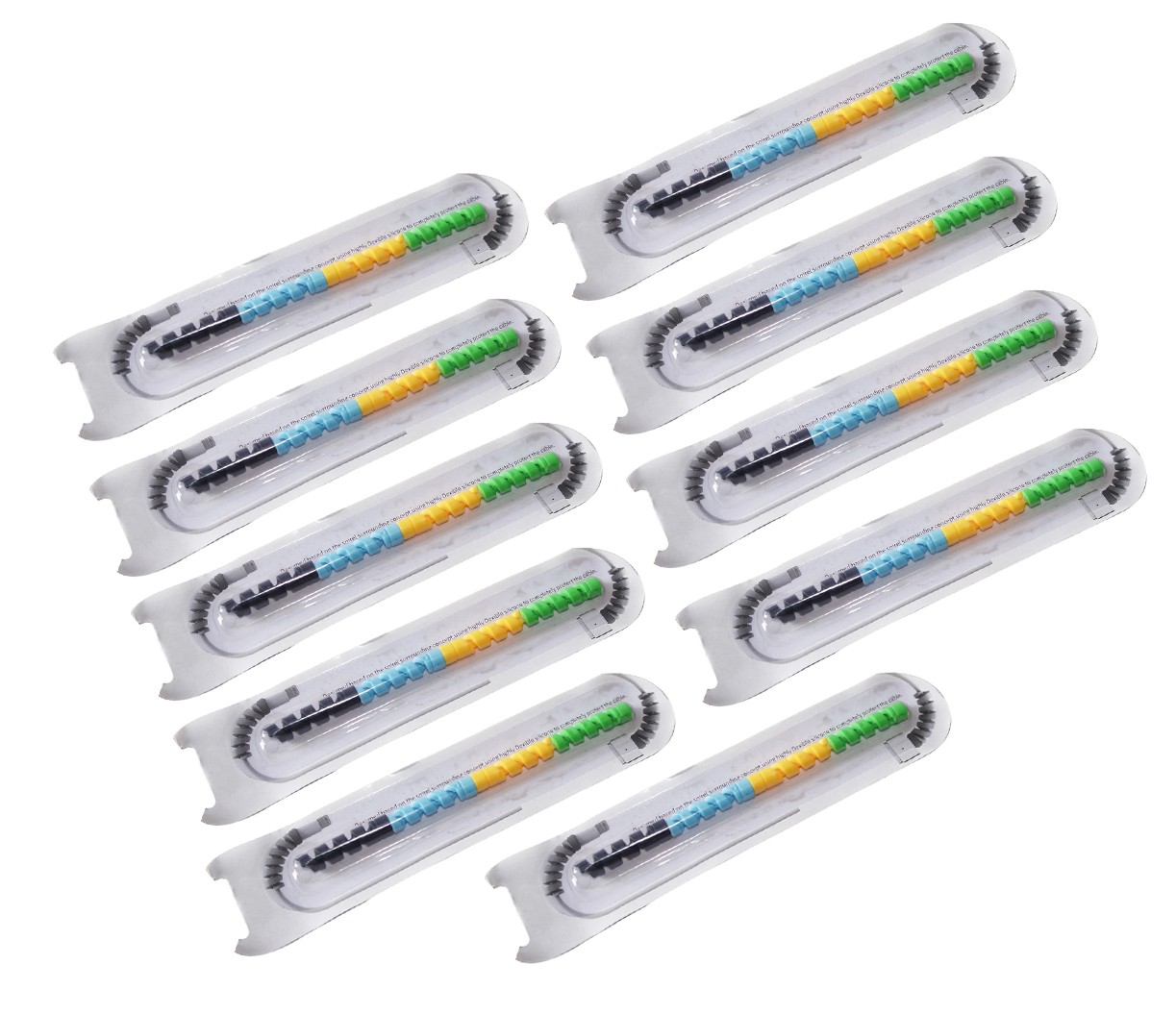 Set of 10 Spiral USB Cable Protector Cord Saver For USB Data Cable Protector