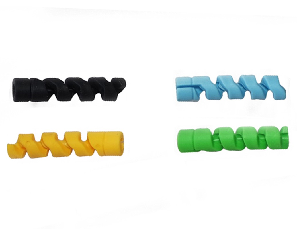 Set of 10 Spiral USB Cable Protector Cord Saver For USB Data Cable Protector