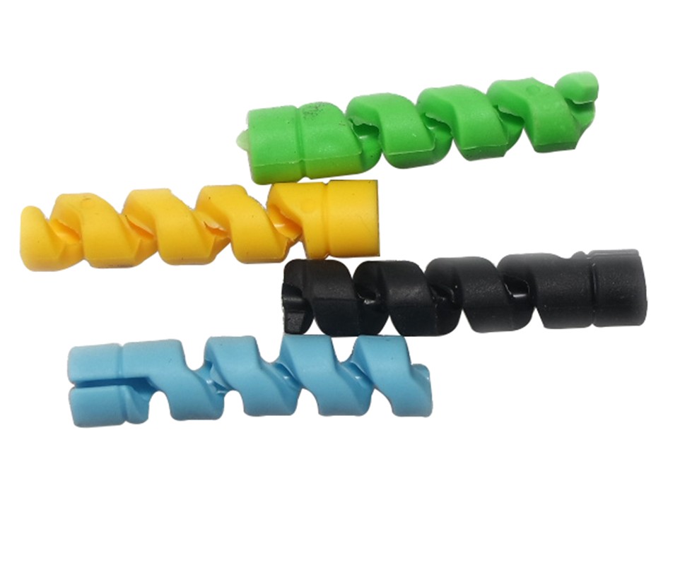Set of 10 Spiral USB Cable Protector Cord Saver For USB Data Cable Protector