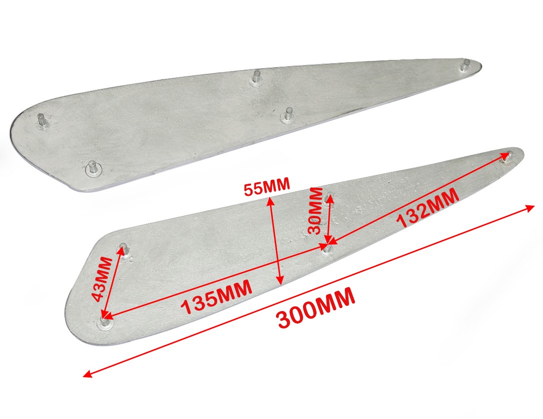 For Lambretta Lamby LI 125 150 Side Panel Embellisher Badge Monogram Set