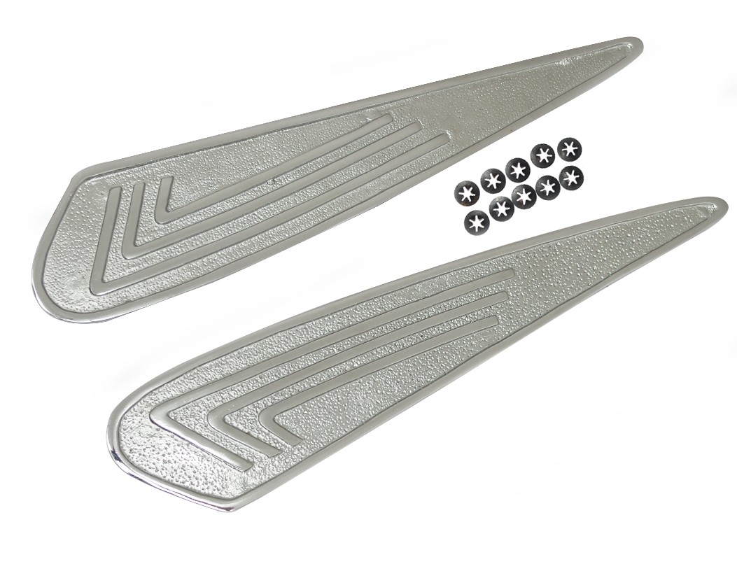 For Lambretta Lamby LI 125 150 Side Panel Embellisher Badge Monogram Set