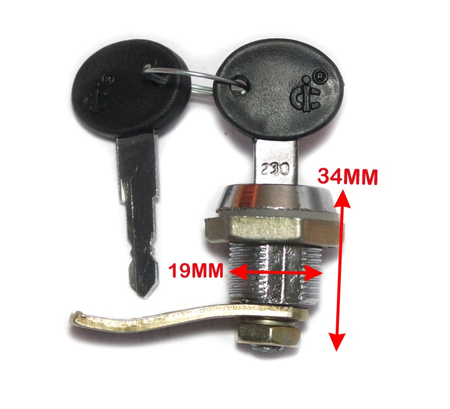 Glove Box Tool Box Key Lock With Long Strip For Willys & Mahindra Jeeps