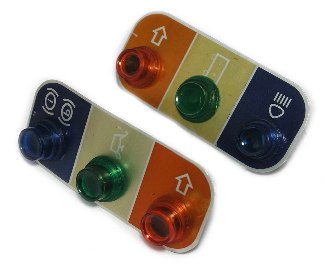 Dash Board Light Set & Plate Indicator Decal For Mahindra Jeeps