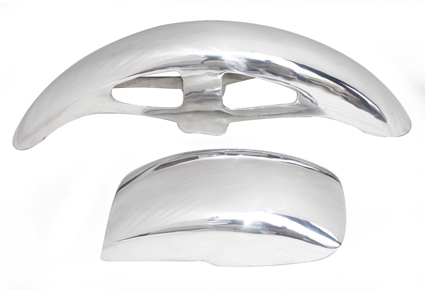 Front & Rear Mudguard Fender Set Steel Chrome For Yamaha TZ RD250 RD350 TD