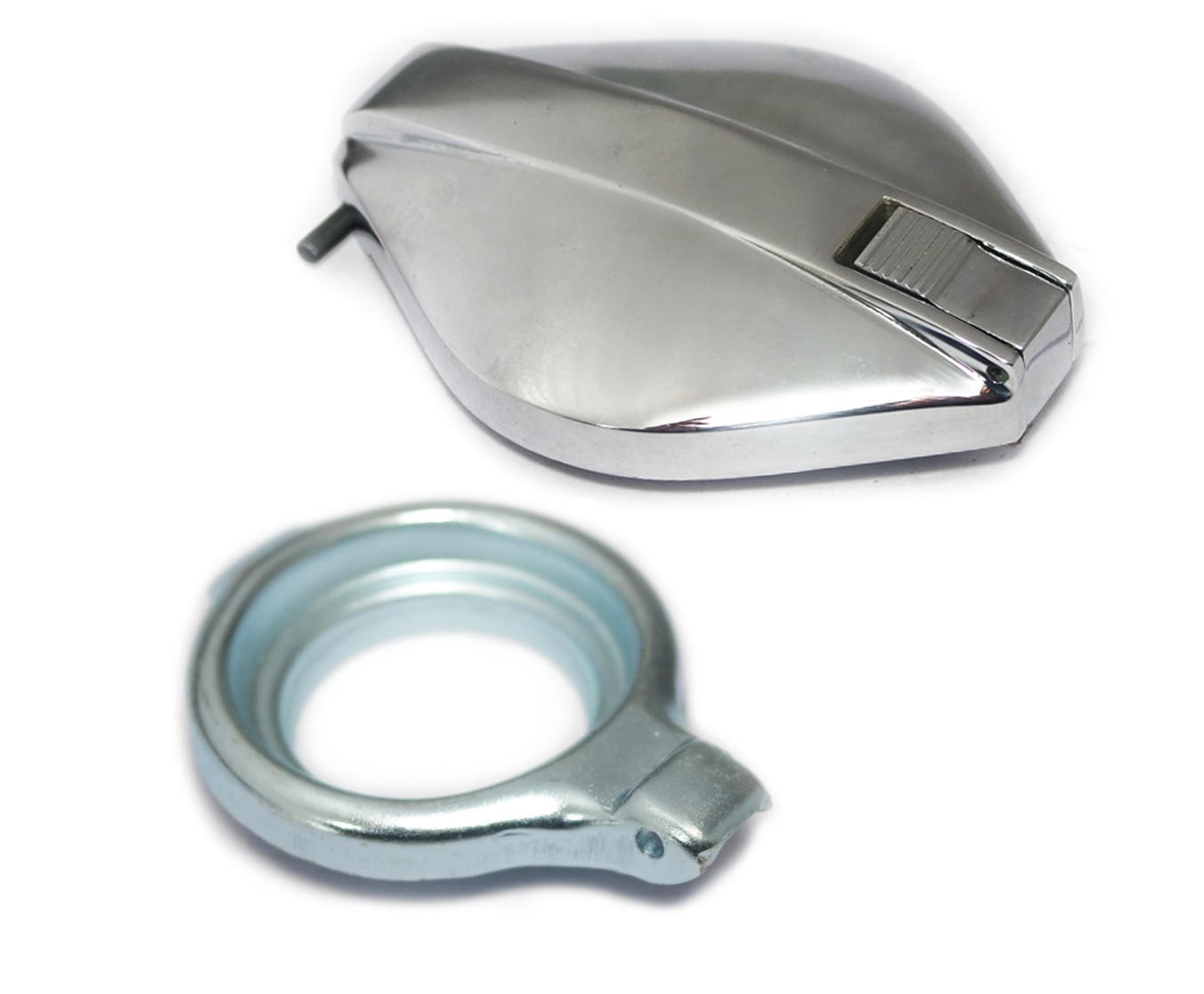 2.5" Petrol Tank Flip Filler Cap Lid With Filler Neck For Norton Triumph BSA