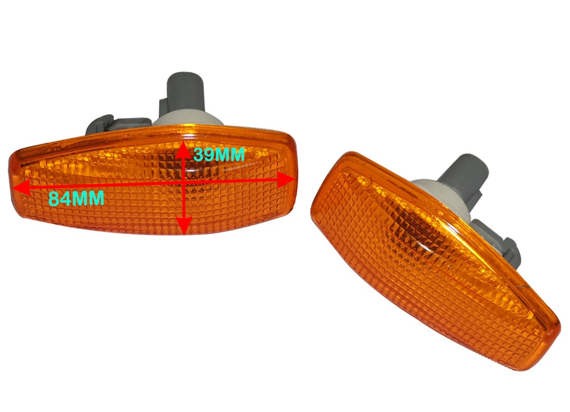 Turn Signal Side Indicator Lamp Light Set Amber Fits For Hyundai i10