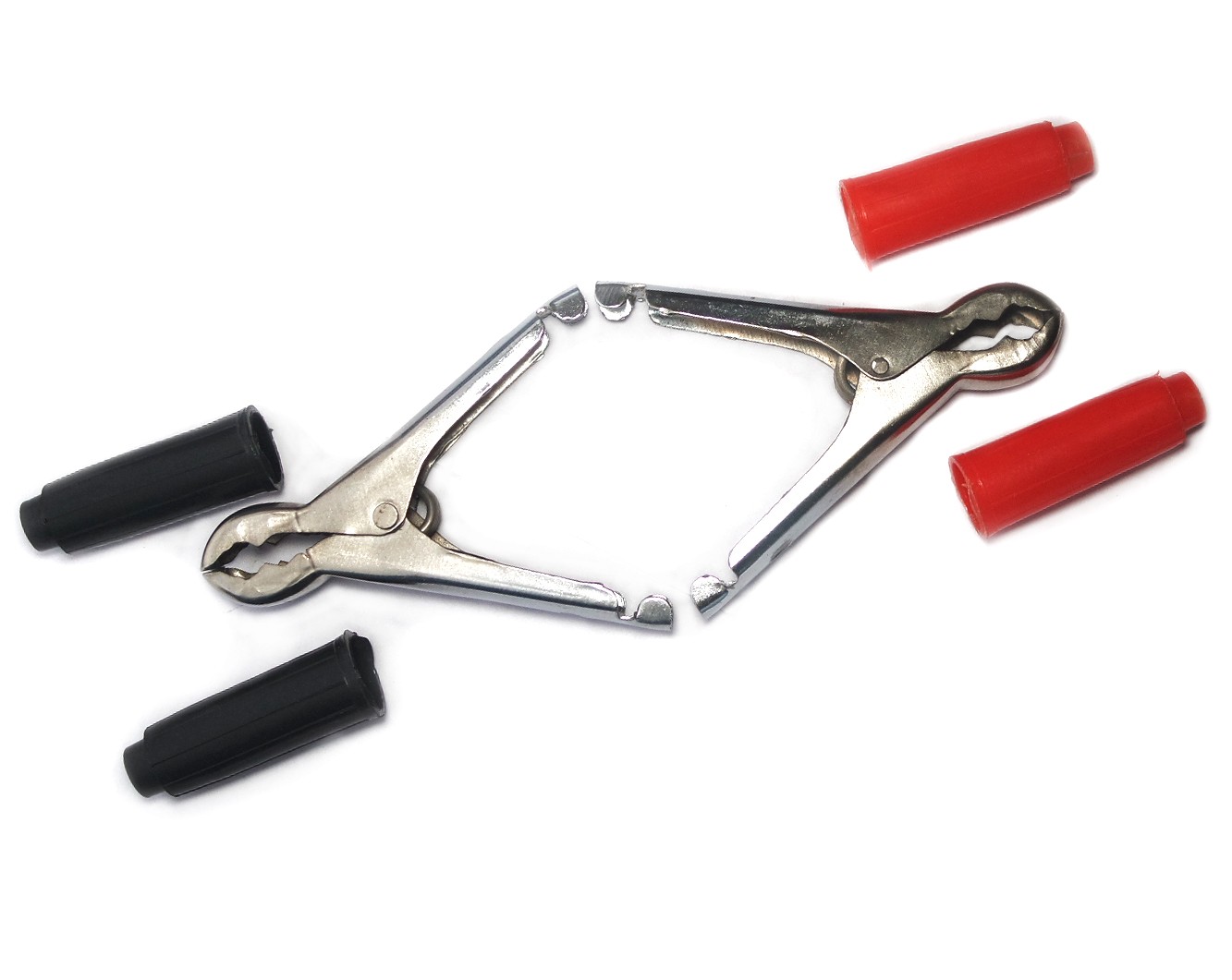 Heavy Duty Crocodile Clips Set For Car Caravan Van Motorhome Battery Test