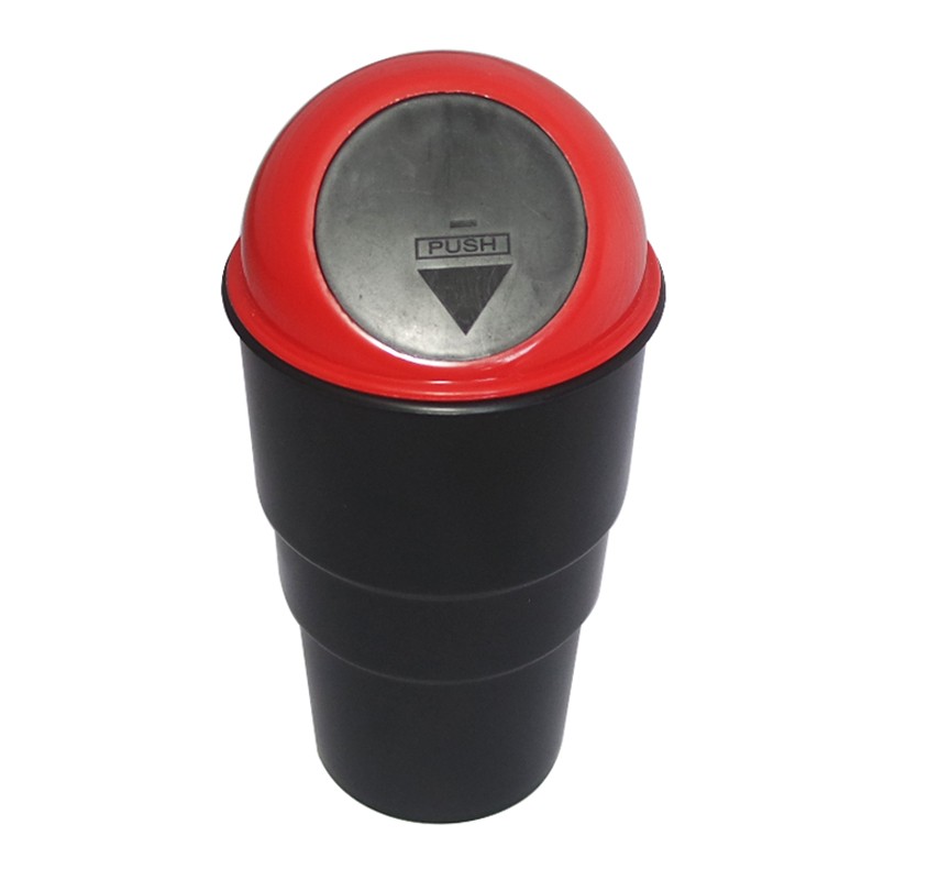 Portable Mini Car Garbage Can With Lid Trash Can Bin For Automotive Office Home