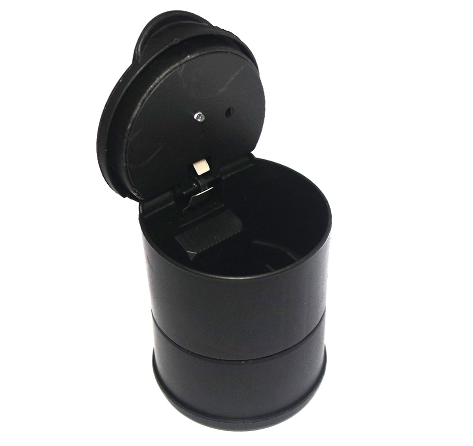 Portable Car Ashtray Blue LED Light Smokeless Ashtray Cigarette Holder Cup