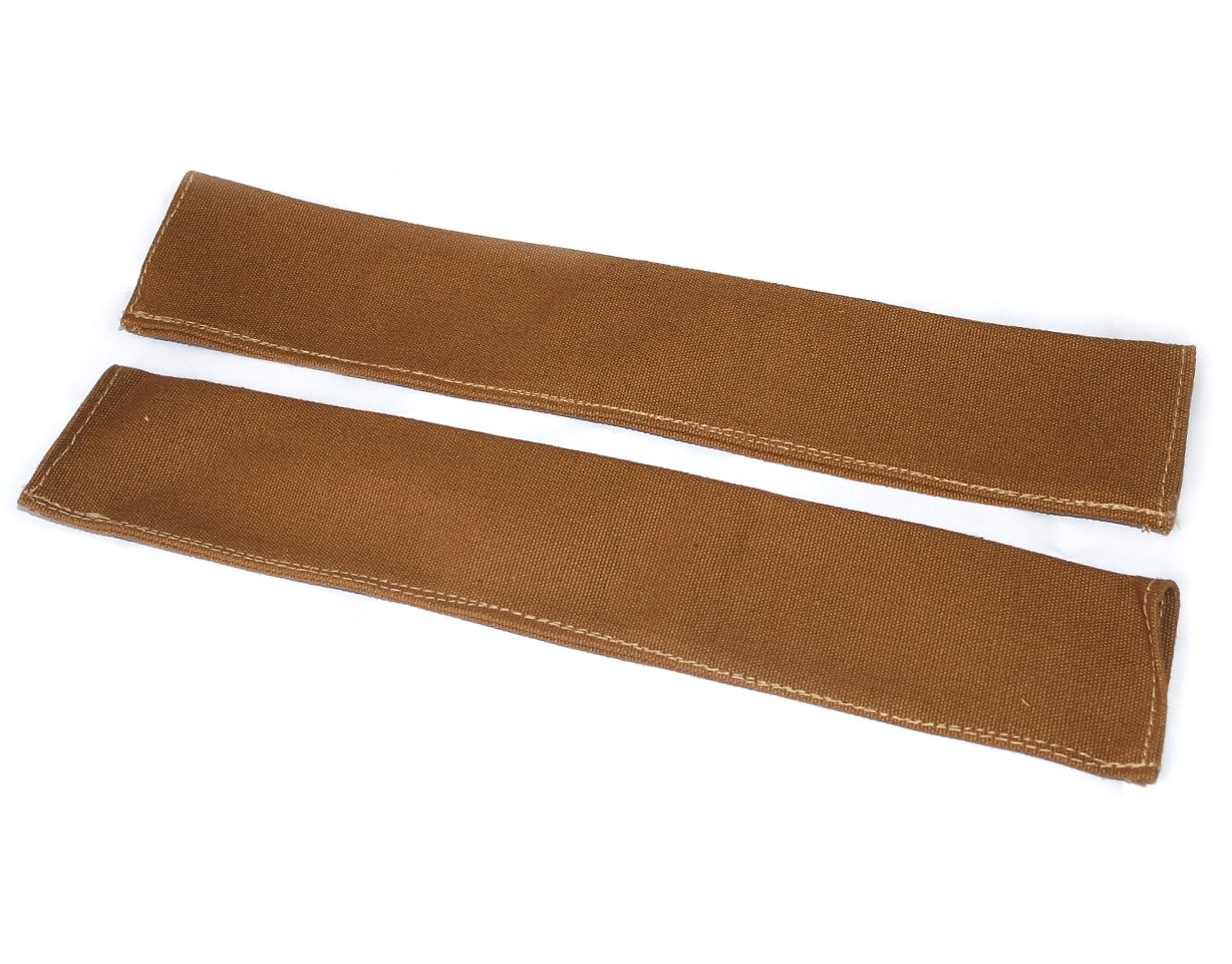 Canvas Tailgate Chain Cover Set Brown For Jeeps Willys CJ2A CJ3A CJ3B CJ5 M38