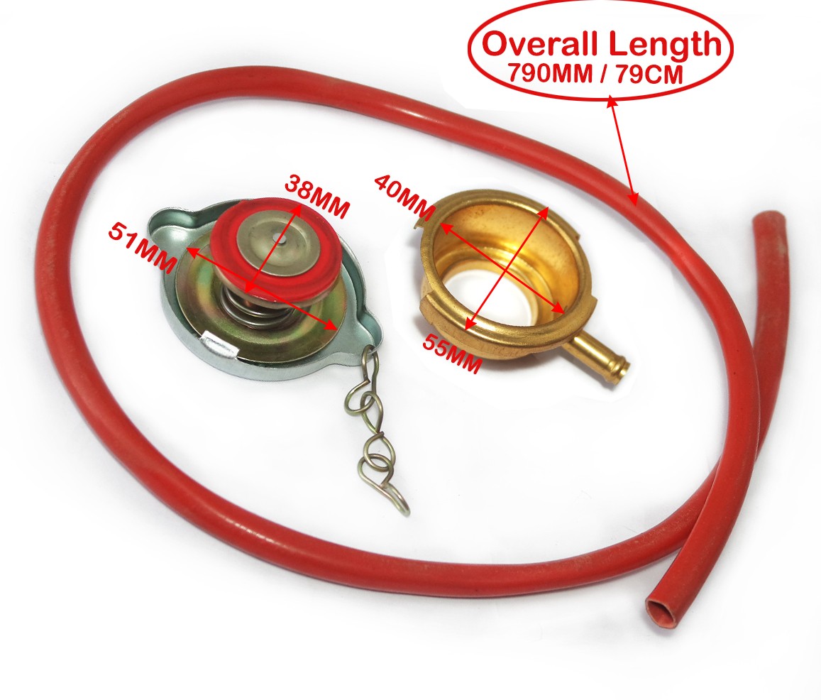 Performance Cooling Universal Brass Weld-On Radiator Filler Neck Kit