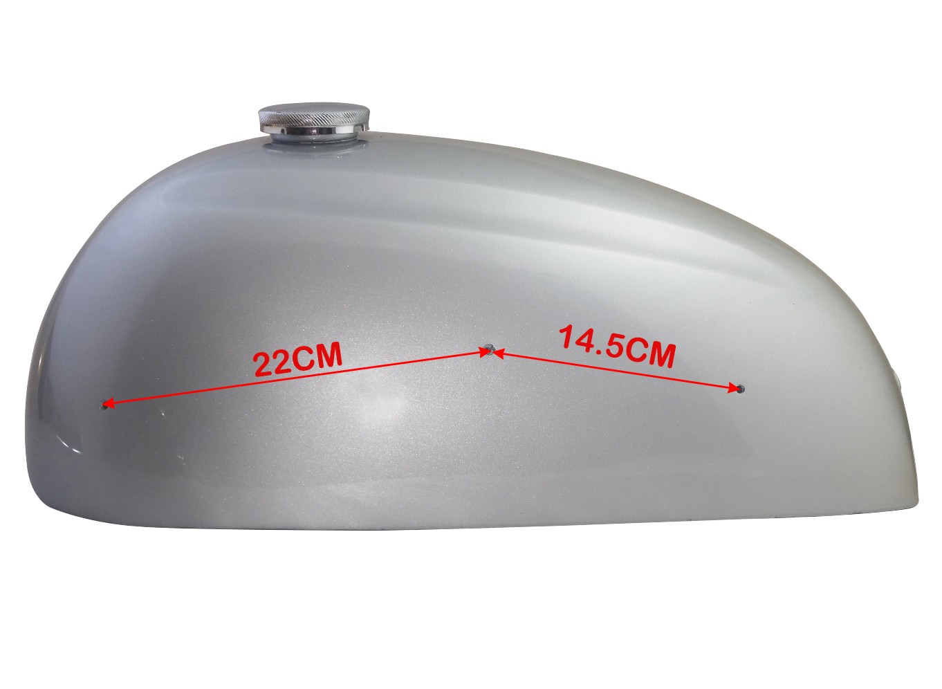 Petrol Fuel Gas Tank Silver Painted Fits For Norton Dominator 88 Atlas 500cc