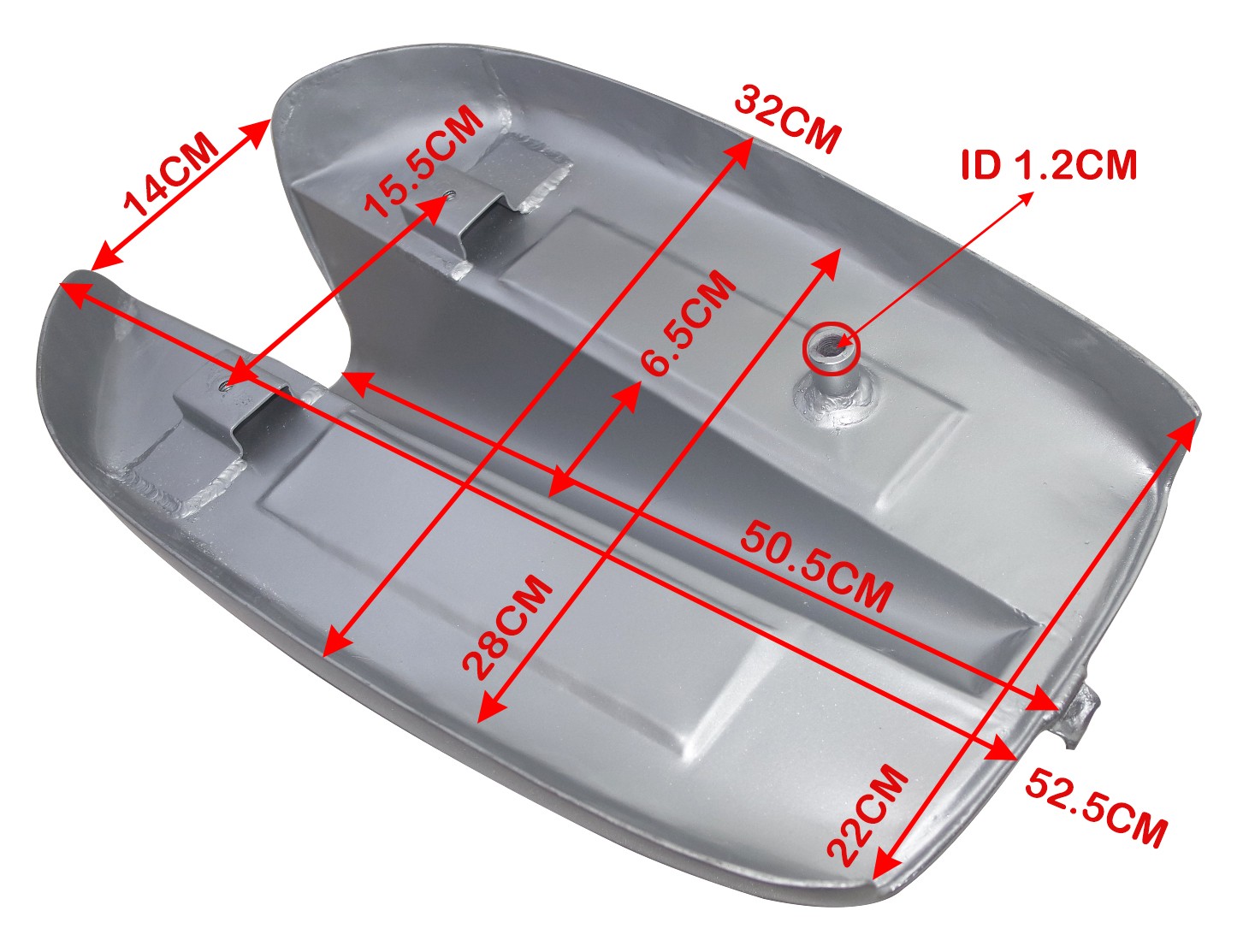 Petrol Fuel Gas Tank Silver Painted Fits For Norton Dominator 88 Atlas 500cc