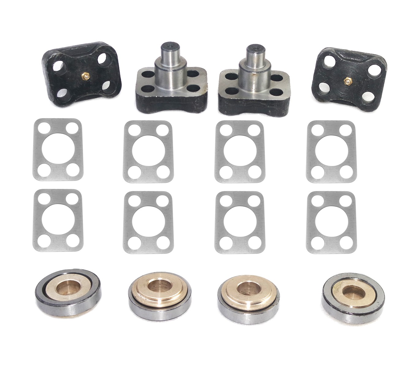 King Pin & Bush Bearing Kit For Two Wheels Fits For Willys Jeeps DANA 25/27