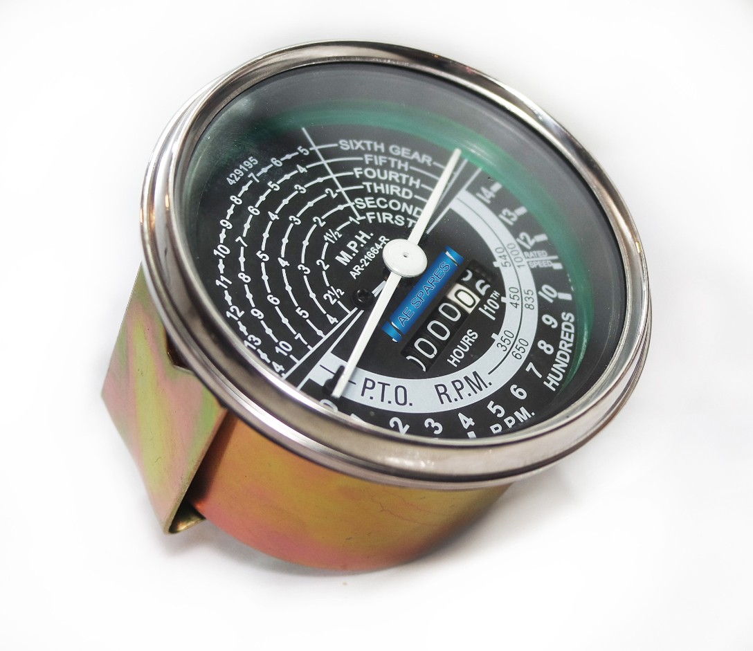 Tachometer Gauge Black Face For John Deere 50 60 70 520 530 620 630 720 730