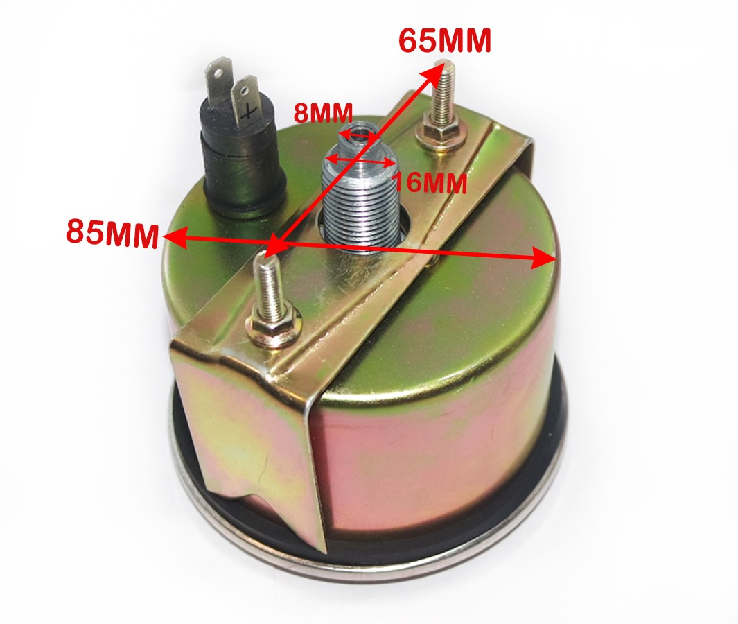 Tachometer Gauge Black Face For John Deere 50 60 70 520 530 620 630 720 730