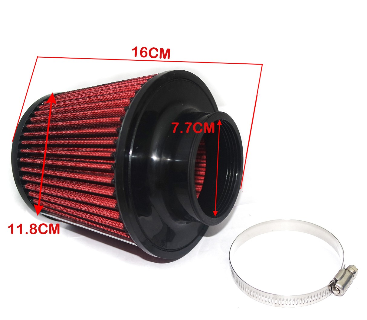 Performance Filter Kit with Adaptor & Fitting Red for Suzuki Samurai SJ413 1.3Lt