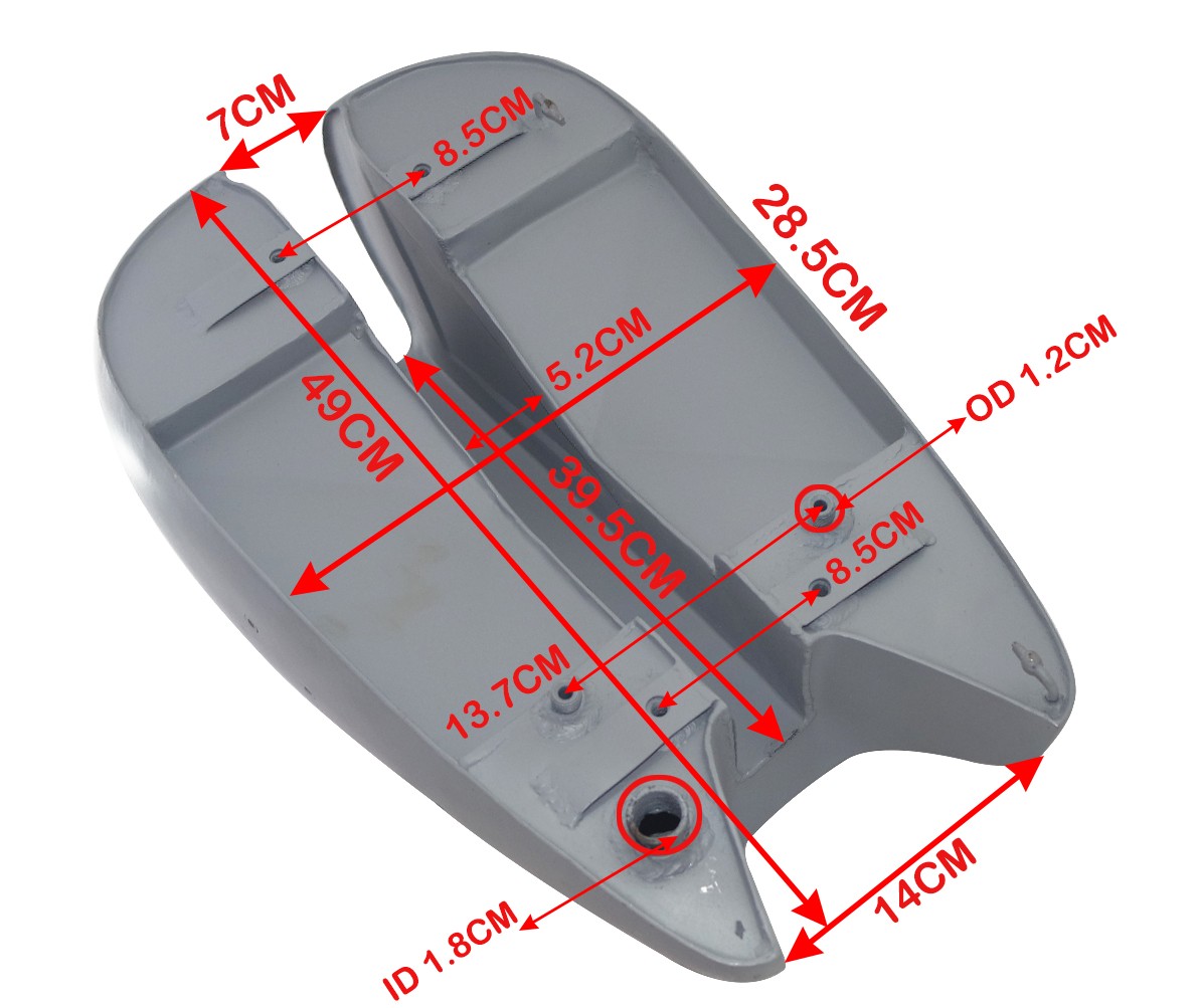 Fuel Petrol Gas Tank With Cap Steel Primer Coated For Rudge 1930'S Model