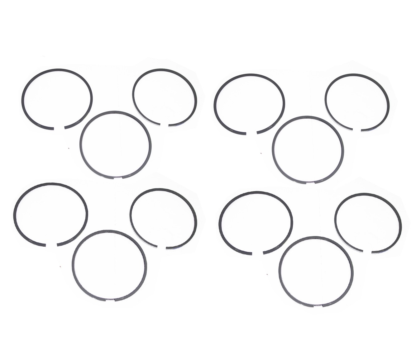 PISTON RING KIT STD. TURBO SET OF 4 PCS FOR JCB 3C 3CX 3D 320/09299A 320/09213