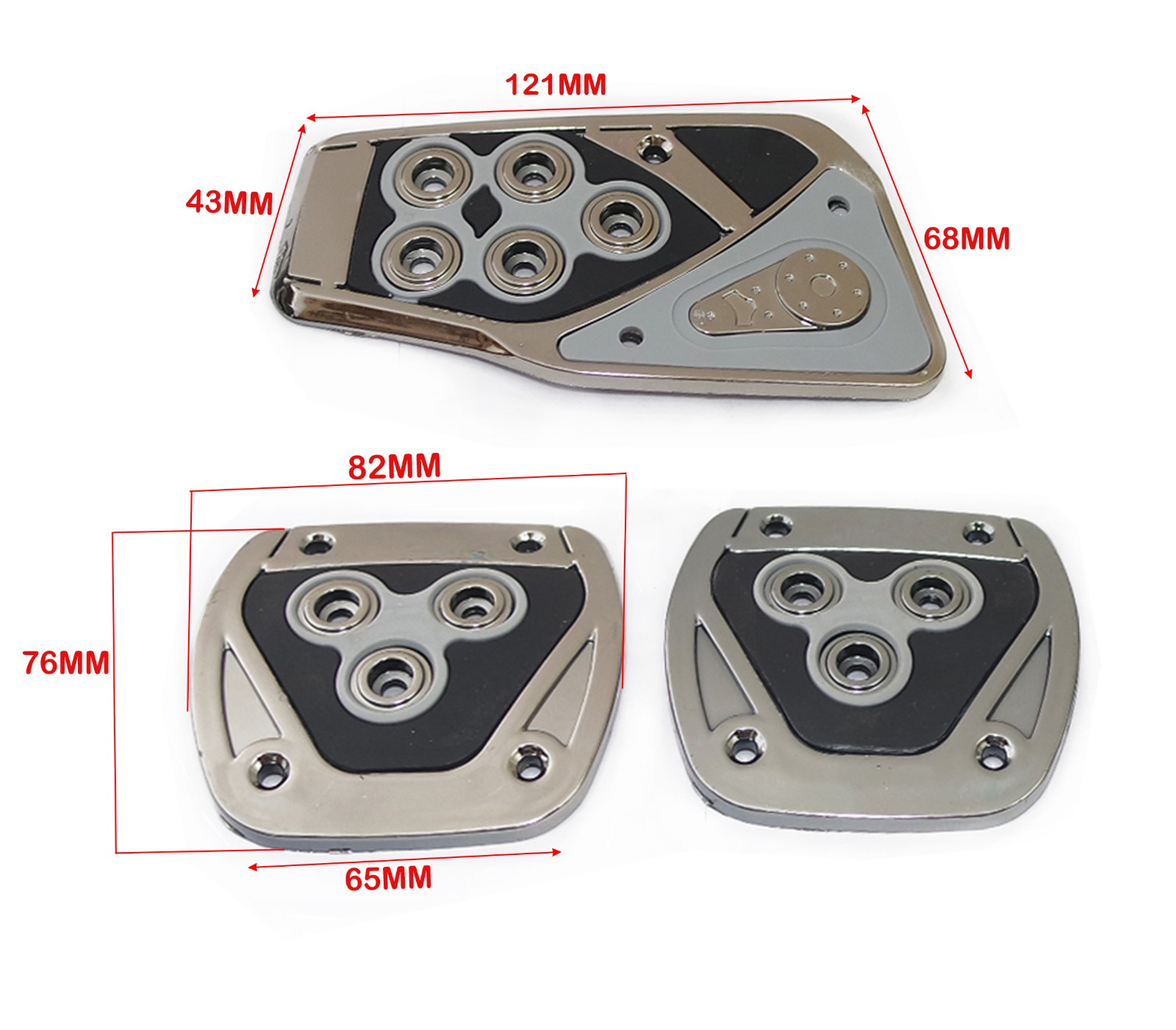 Sports Racing Non Slip Accelerator Car Brake Pedal Pads Covers Universal Manual