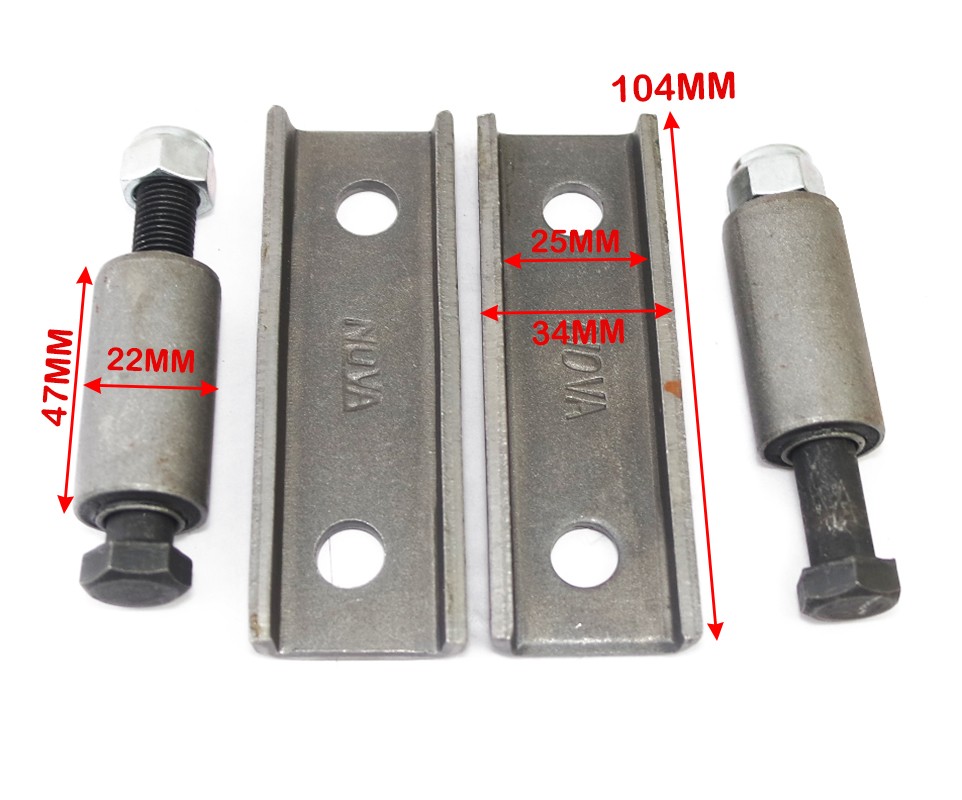 Silent Block Type Shackle Kit for Willys Jeeps CJ3B M38A1 CJ5 1957-75 916646