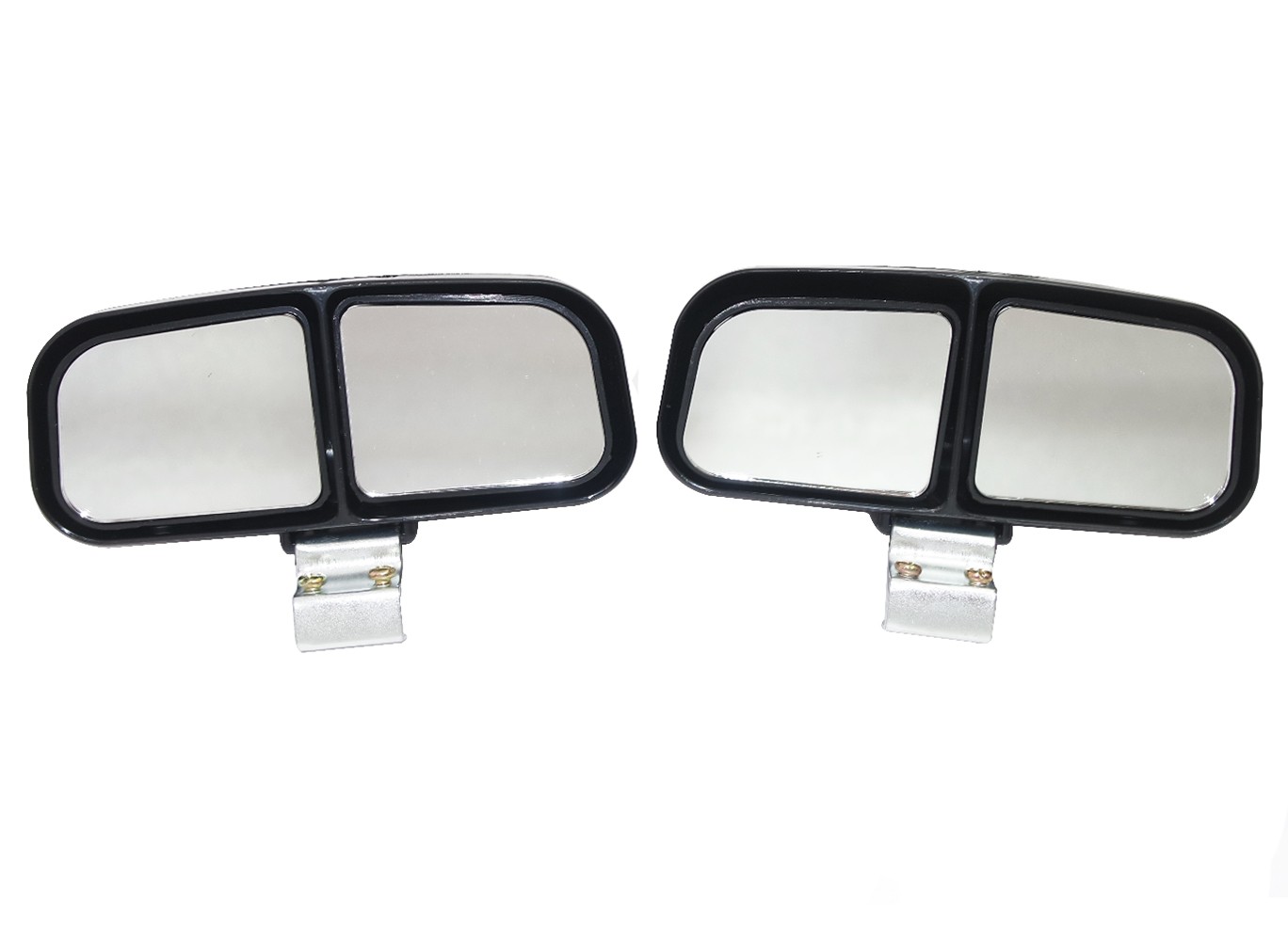 2x Blind Spot Mirrors Rear Side Angle Double View Glass Parking Mirror Black