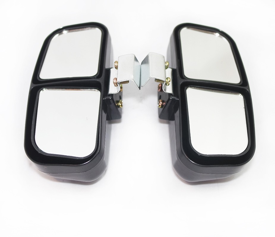 2x Blind Spot Mirrors Rear Side Angle Double View Glass Parking Mirror Black