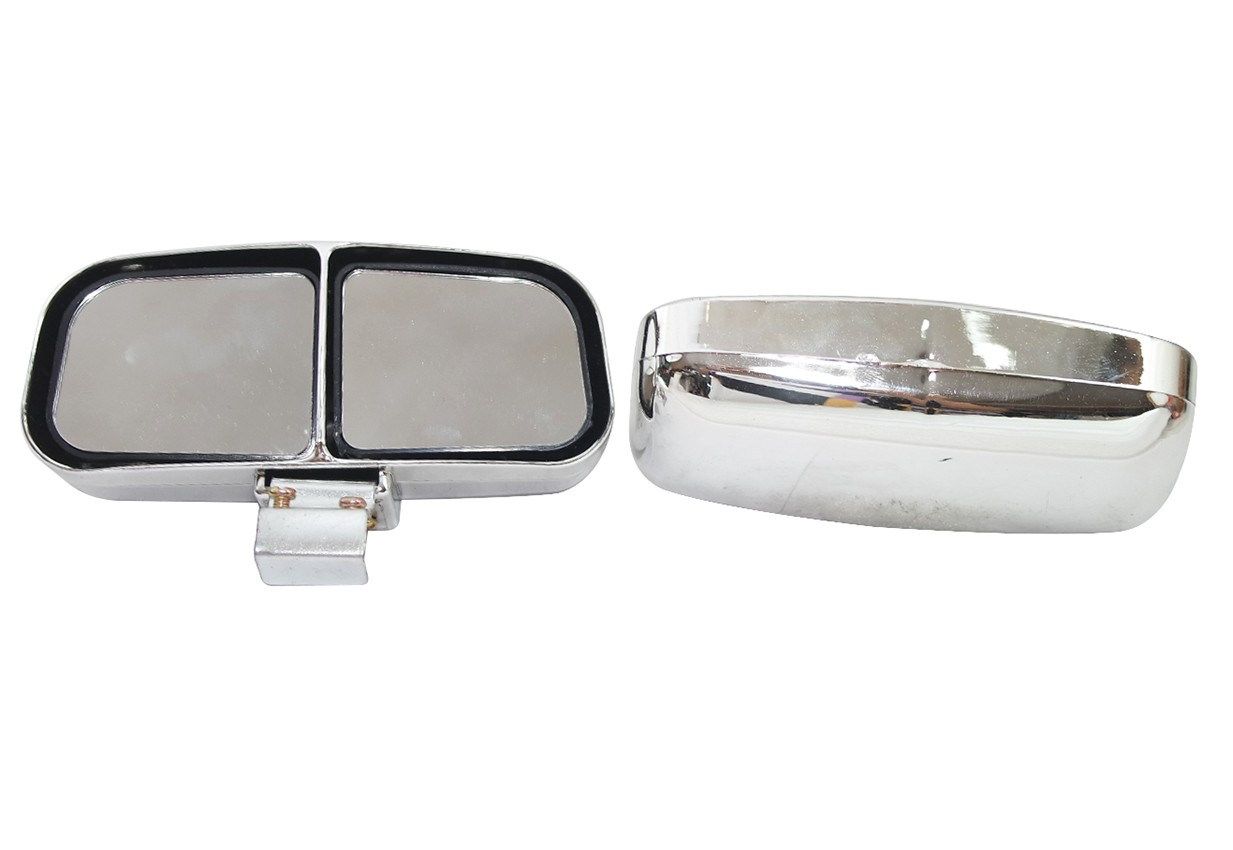 2x Blind Spot Mirrors Rear Side Angle Double View Glass Parking Mirror Chrome
