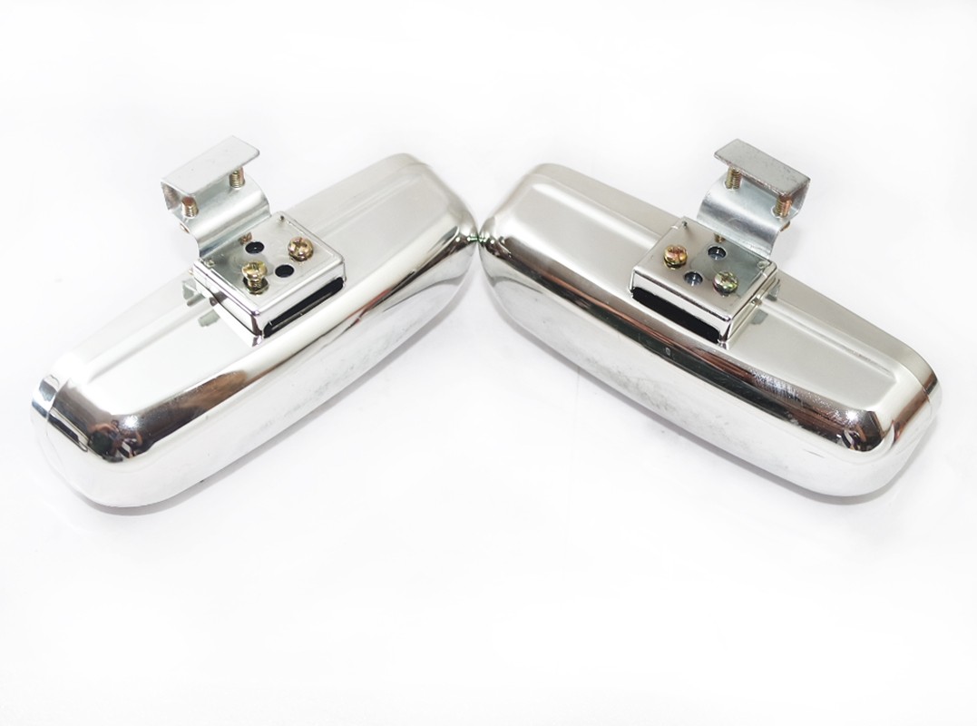 2x Blind Spot Mirrors Rear Side Angle Double View Glass Parking Mirror Chrome