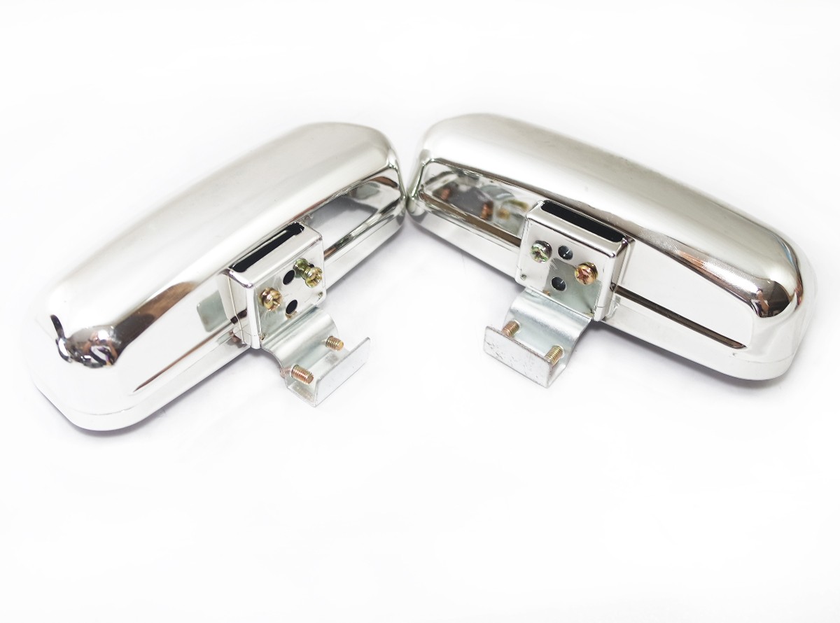 2x Blind Spot Mirrors Rear Side Angle Double View Glass Parking Mirror Chrome