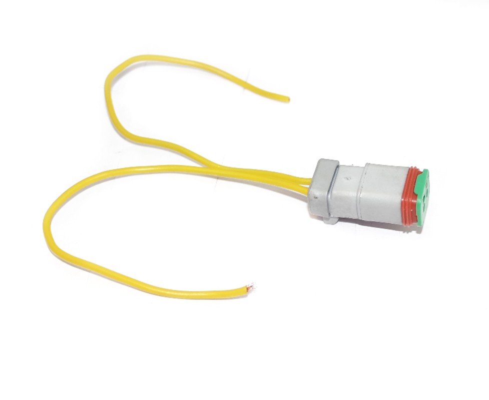 FOR JCB PIGTAIL CONNECTOR ROUND PIN FOR SOLENOID VALVE 25/104700 25/103000