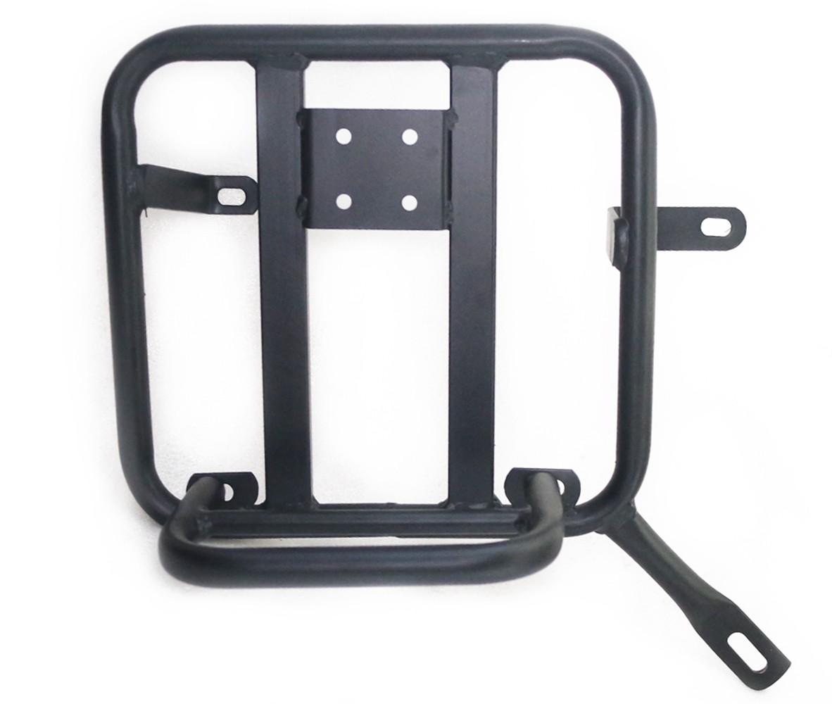 Black Jerry Can & Pannier Bag Mount Set For Royal Enfield Super Meteor 650