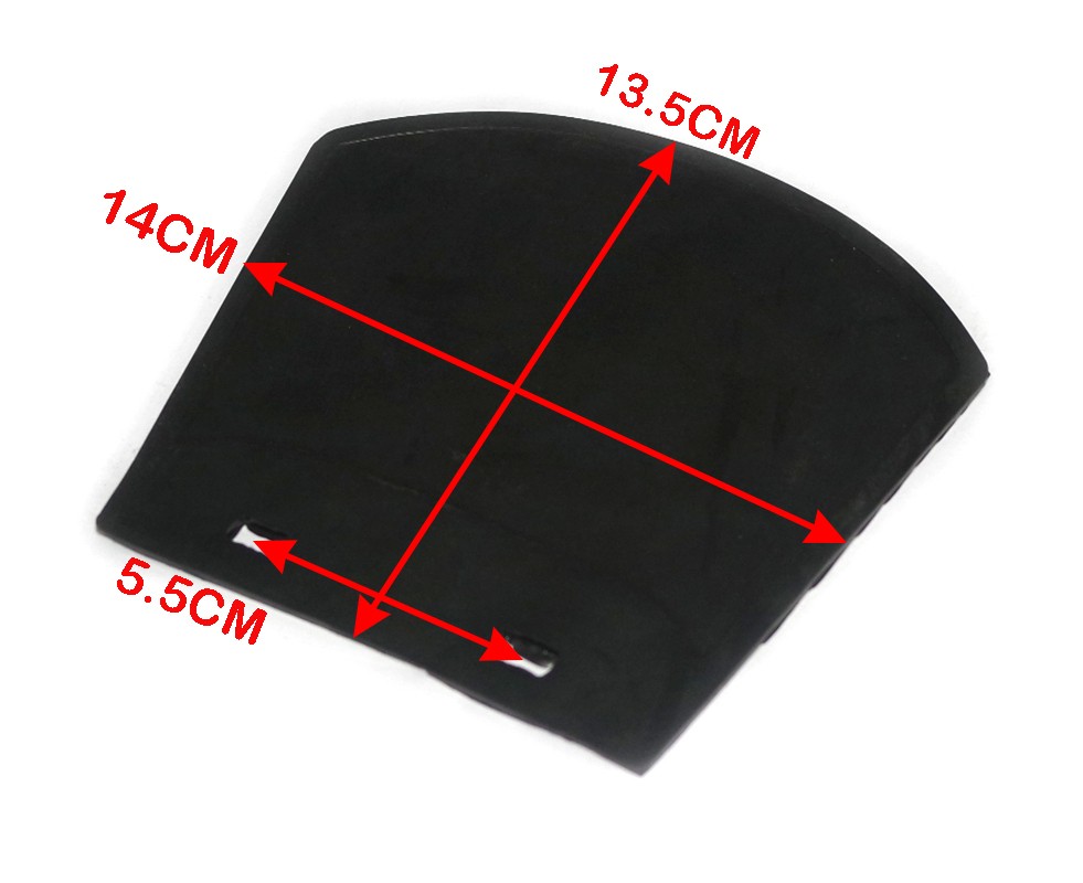Front Mudguard Mudflap Black For Yamaha Motorcycle Scooter Moped Universal Fit