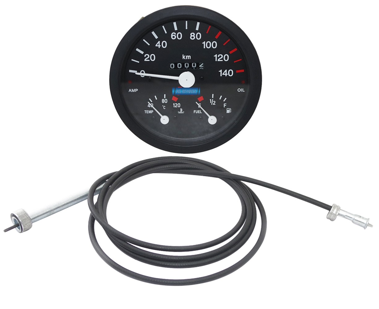 Speedometer Gauge Dash Cluster With Cable For All Jeeps MB Willys CJ M38 M38A