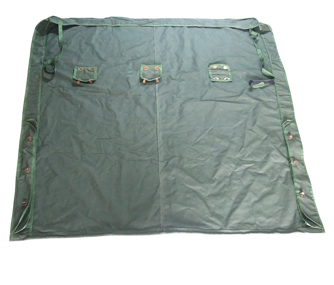 Summer Top Tropico in Canvas For Willys Jeeps M38 or M38A1 -Green/Brown/Black