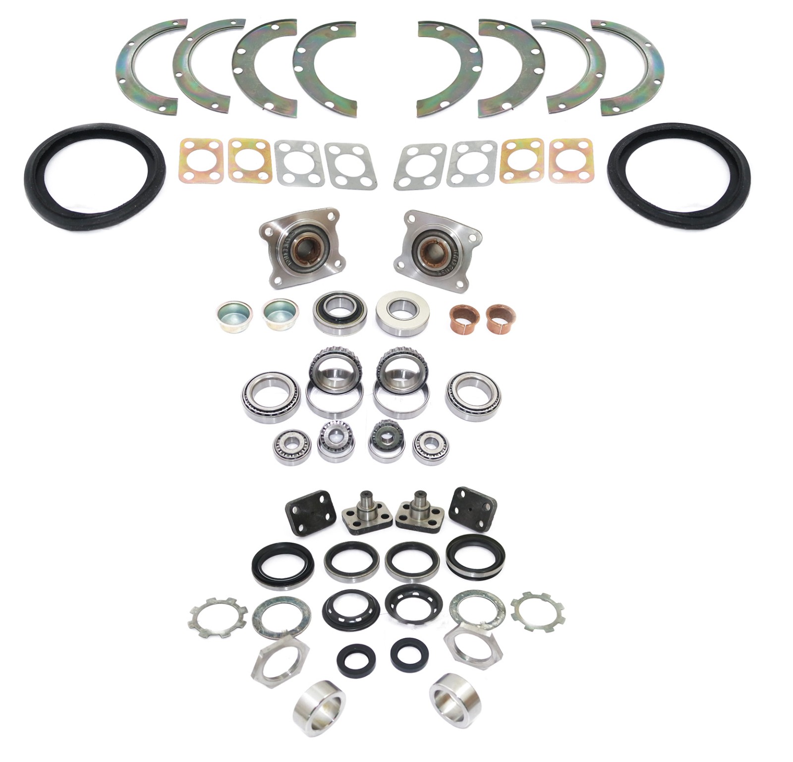 Front & Rear Axle Wheel Bearing Knuckle Rebuild Kit For Suzuki Samurai SJ410-413