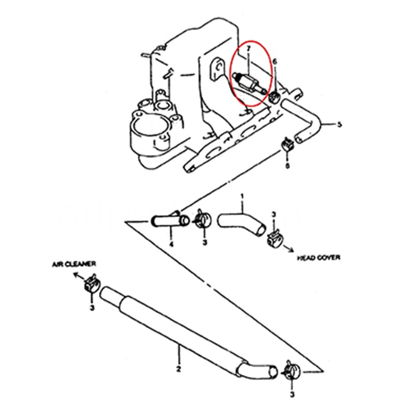 PCV VALVE CRANKCASE VENT FOR SUZUKI SAMURAI,SIDEKICK & SA310 18118-80010 82001