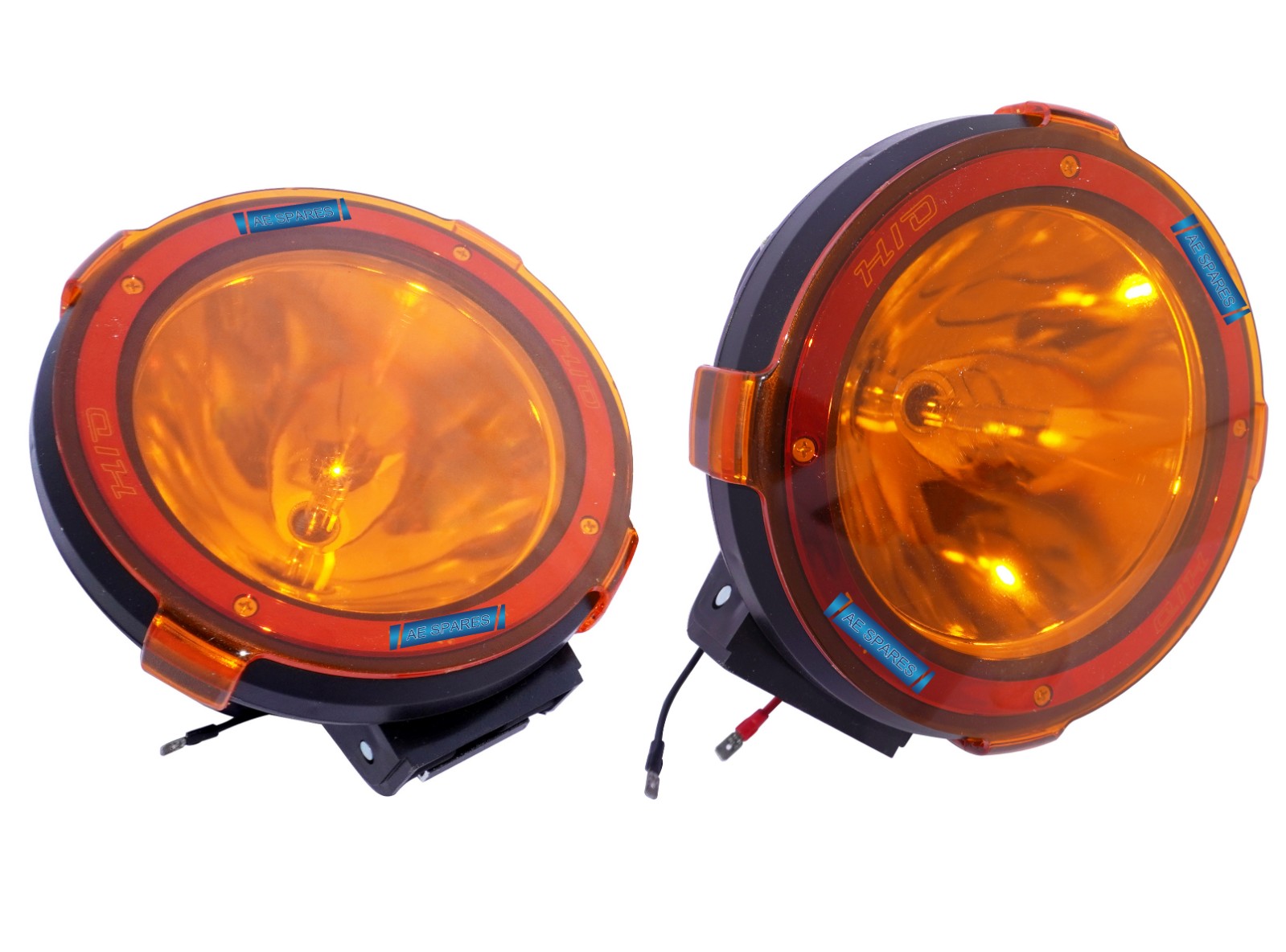 7" Pair 55W HID Spot Light,6000K Off Road Grill Roof Spot Fog Lamp For Jeeps